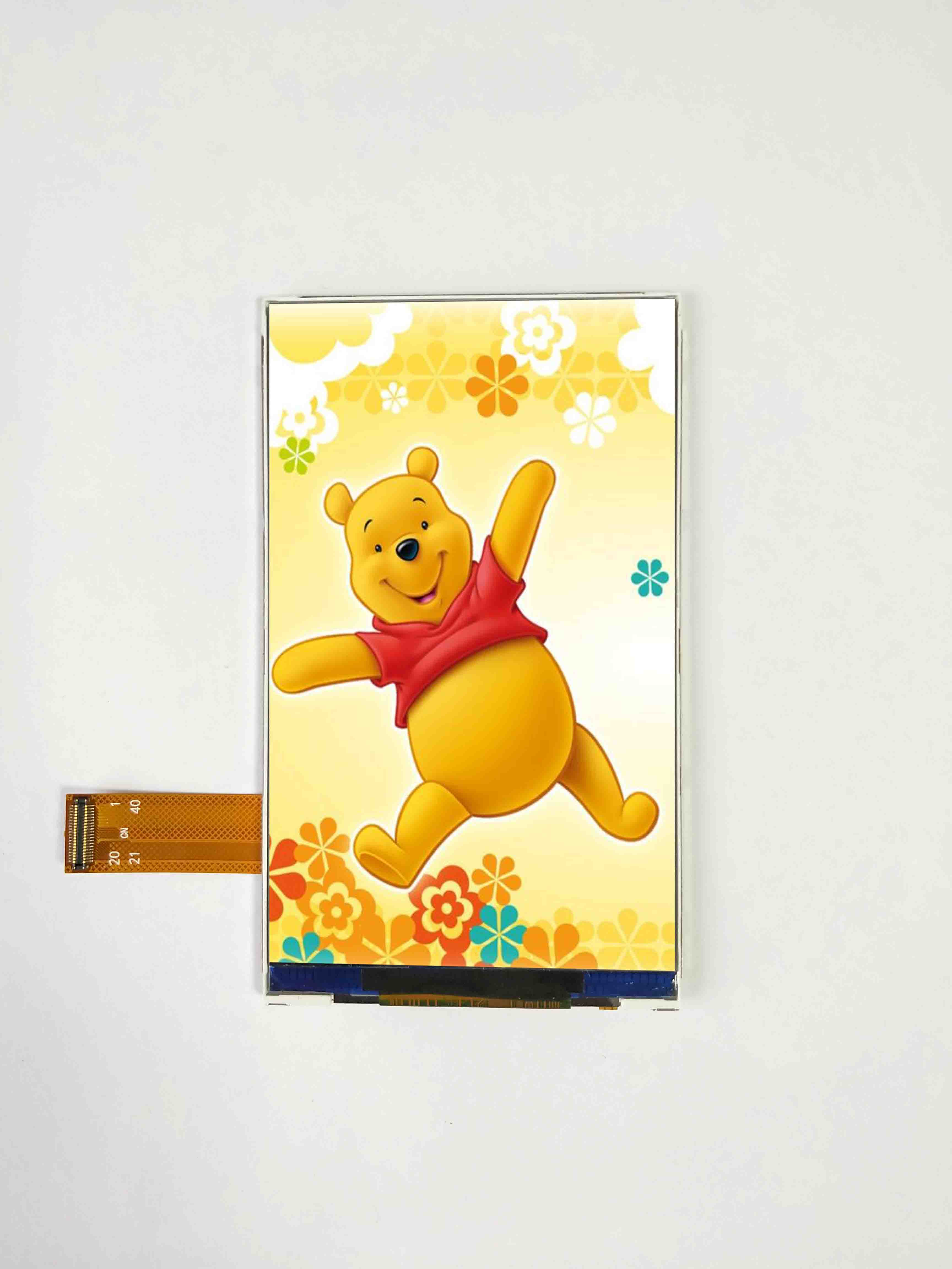 480*800解像度とSPI/MCUインターフェイスサポートを備えた3.97インチのインセルLCD