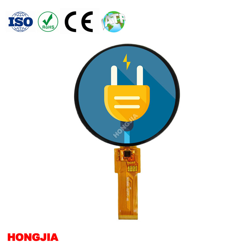 360*360 解像度の 1.8 インチ円形スクリーン、SPI/MCU/QSPI/MIPI インターフェイスをサポート